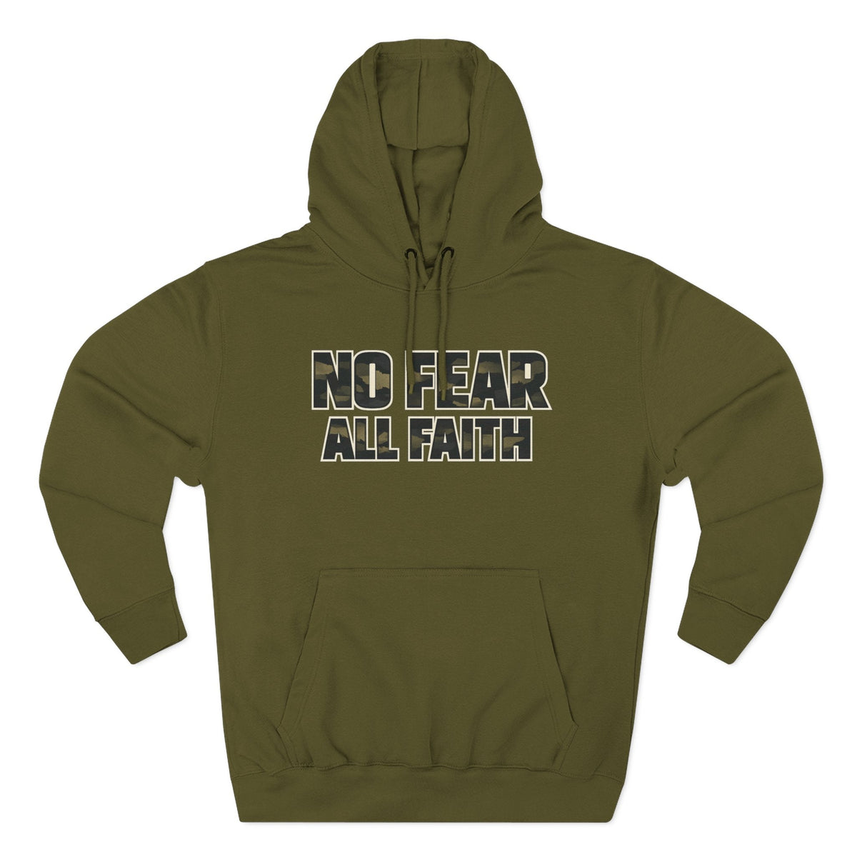 No Fear All Faith Hoodie — 2 Timothy 1:7 Inspirational Pullover
