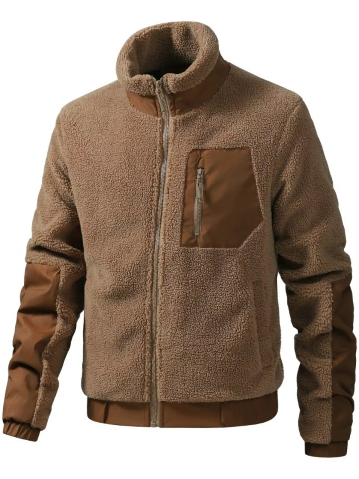 Men's Sherpa Fleece Zip-Up Jacket