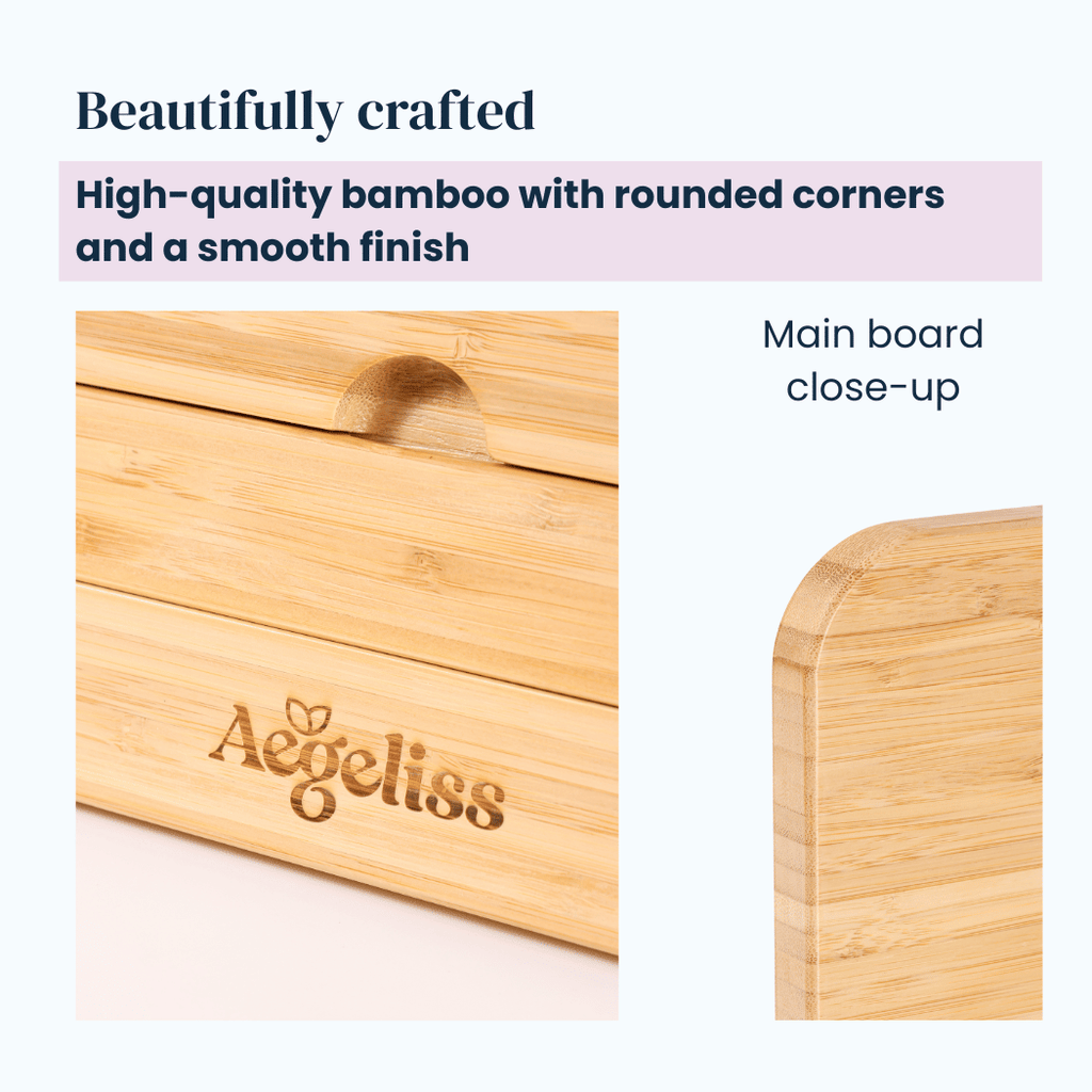 Adjustable Bamboo Book Stand | Ergonomic Reading Stand for Books, Puzzles & Art – Aegeliss