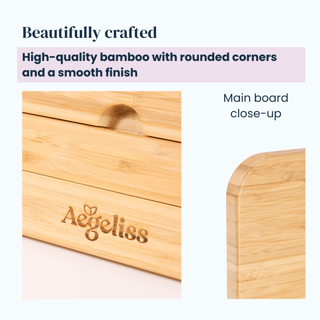 Adjustable Bamboo Book Stand | Ergonomic Reading Stand for Books, Puzzles & Art – Aegeliss