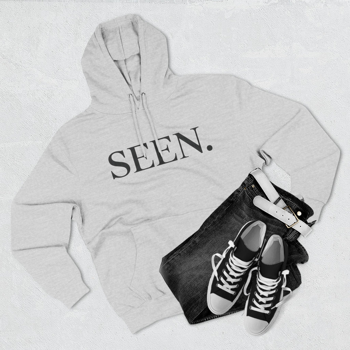 SEEN. Hoodie — Black Ink Edition