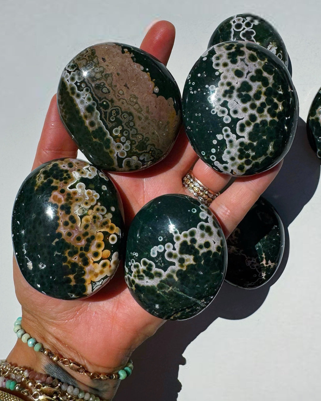 Ocean Jasper Palm Stones