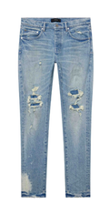 PURPLE Jeans Distressed Ripped Light Wash