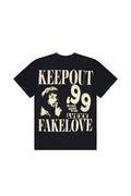 KEEP OUT FAKE LOVE TShirt Vintage Logo Graphic