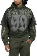SMOKE RISE Hoodie Graphic Layered